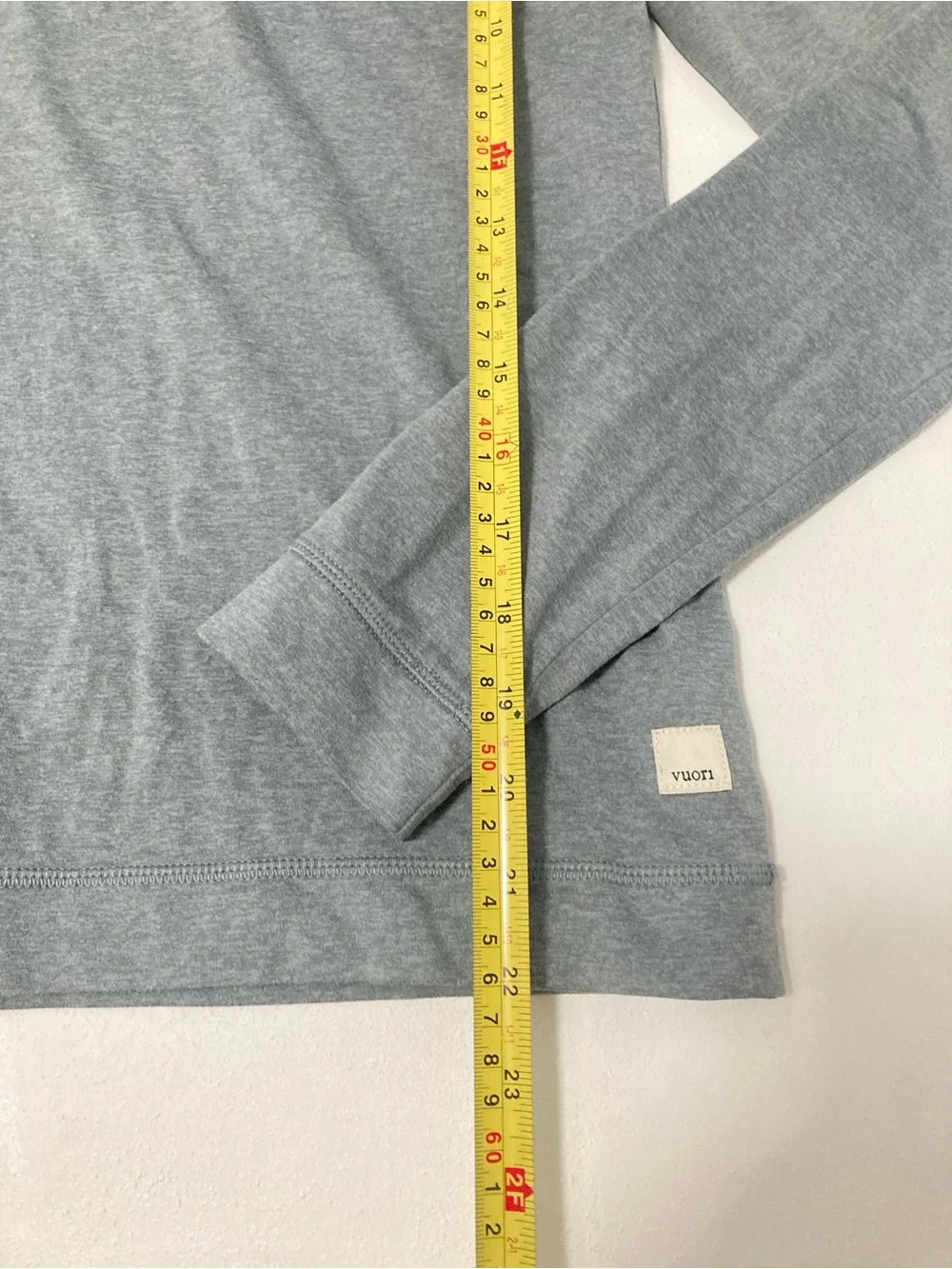 Vuori Women’s Halo Essential Half Zip Mock Neck M Dreamknick  Heather GrayVW284 - Picture 9 of 16